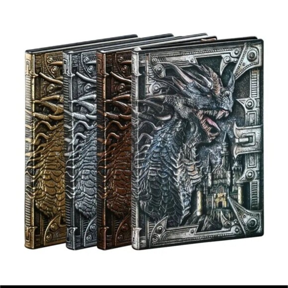 EMBOSSED Dragon journal planner book multicolor diary manifest - Picture 4 of 5